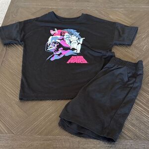 GAP pajamas, star wars, black, shorts, gifts, holiday, christmas, boys, 6